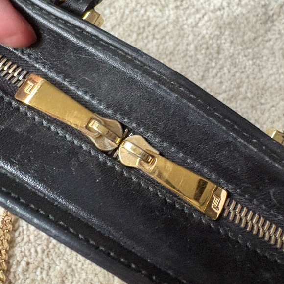 ✨GENUINE✨PORSCHE DESIGN TwinBag Mini Mini in BLACK and GOLD - Picture 5 of 7